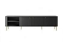 TV stolek VESPER 3D 187 cm černý – zlaté nohy | furnipol.cz