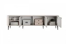 TV stolek Vesper 3D 187 cm - kašmírový / černé nožky