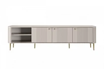 TV stolek Vesper 3D 187 cm - kašmírový zlaté nožky