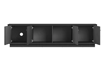 TV stolek VESPER 4D 187 cm černý – zlaté úchytky, sokl | furnipol.cz