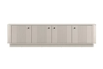 Černá TV skříňka Vesper 4D 187 cm s soklem  - Kašmír / černá