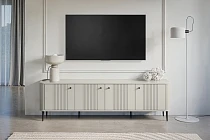 TV stolek Vesper 4D 187 cm - kašmírový / černé nožky