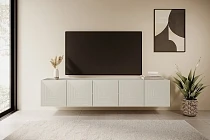 Závěsný TV stolek ASHA 200 cm kašmír | furnipol.cz