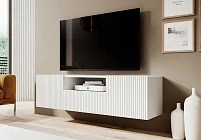 Závěsný TV stolek NICOLE 150 cm bílý mat | furnipol.cz