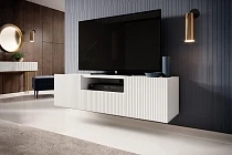 Závěsný TV stolek NICOLE 150 cm bílý mat | furnipol.cz