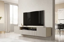 Závěsný TV stolek NICOLE 200 cm kašmír mat | furnipol.cz