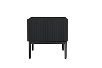 Sada nočních stolků NICOLE 46 cm černý mat – černé nožky | furnipol.cz