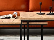 Set konferenčních stolků Dark S + Dark XL h - Furnipol.cz