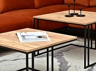 Set konferenčních stolků Dark S + Dark XL e - Furnipol.cz