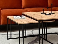 Set konferenčních stolků Dark S + Dark XL d - Furnipol.cz