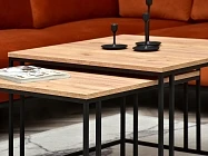 Set konferenčních stolků Dark S + Dark XL g - Furnipol.cz