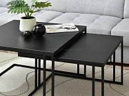 Set konferenčních stolků Dark S + Dark XL f - Furnipol.cz
