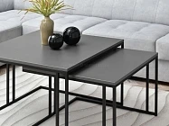Set konferenčních stolků Dark S + Dark XL f - Furnipol.cz