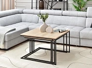 Set konferenčních stolků Dark S + Dark XL c - Furnipol.cz
