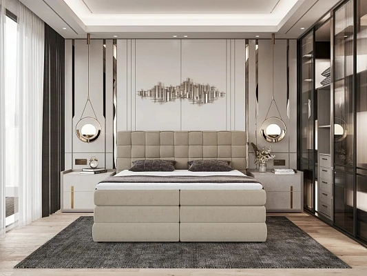 Boxspring postel GUSTO  - 160x200