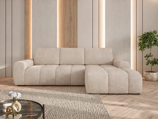 Rohová sedací souprava MAILO S s rozkladem na spaní a úložným prostorem