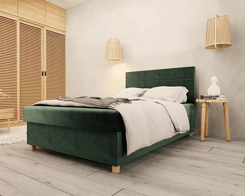 Čalouněná postel PIANO II 120x200 zelená