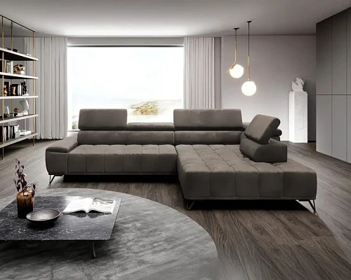 Rohová sedací souprava PALLADIO L s elektrickým výsuvem