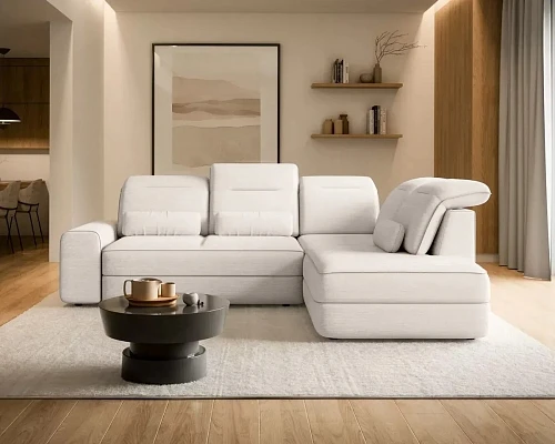 Rohová sedací souprava TULIA L E pravá Béžová