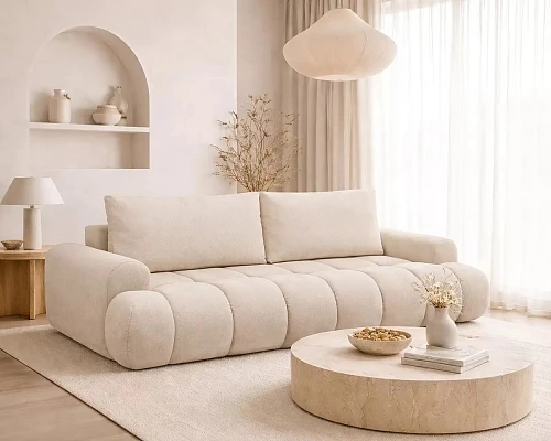 Pohovka LUTARIO Venice 2026 s rozkládací funkcí béžová