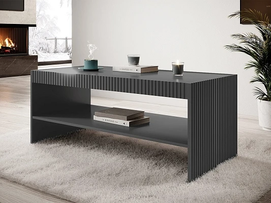 Konferenční stolek frézovaný VAMOS 120cm antracitový