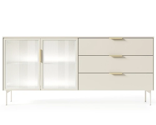 Komoda Lumi C 181 s LED osvětlením béžová