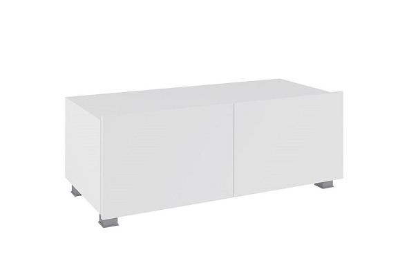 TV stolek 100 CALABRINI C-11 bílý lesk