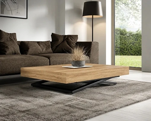 Konferenční stolek SANNA U - 120/200x80 rozkládací zvedací