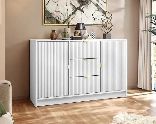 Komoda drážkovaná TIRENO 2D3SZ černá