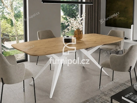 Rozkládací jídelní stůl AXIS 160 DUB Artisan