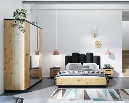Nábytek do ložnice s postelí INES III dub artisan
