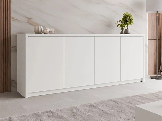 Komoda SOLID 4D - Bílá