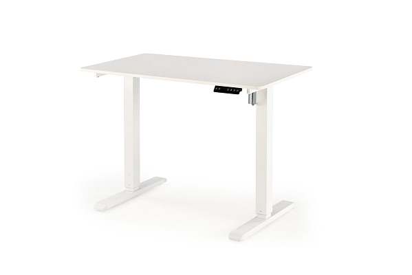 Výškově nastavitelný psací stůl B53 105 × 56 cm bílý