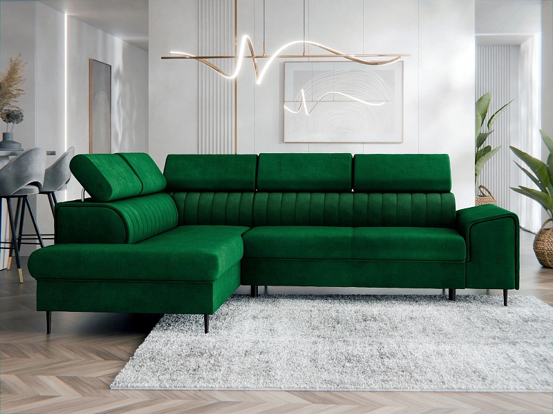 Rohová sedací souprava KADURIN F - Magic Velvet 2225