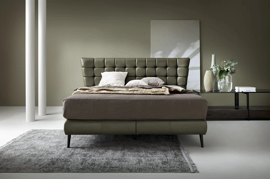 Kožená postel INFERNO - 160x200