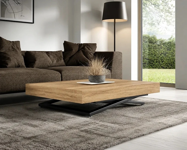 Konferenční stolek SANNA U - 120/200x80 rozkládací zvedací