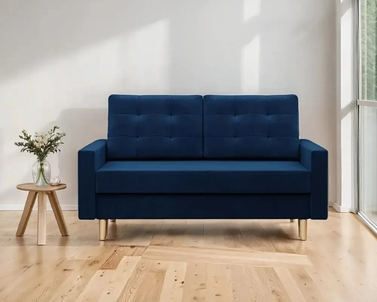 Pohovka na nožkách 152 BLANK S modrá