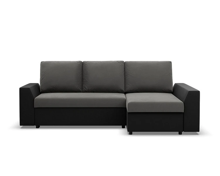 Rohová Sedací souprava LUGO šedá a černá
