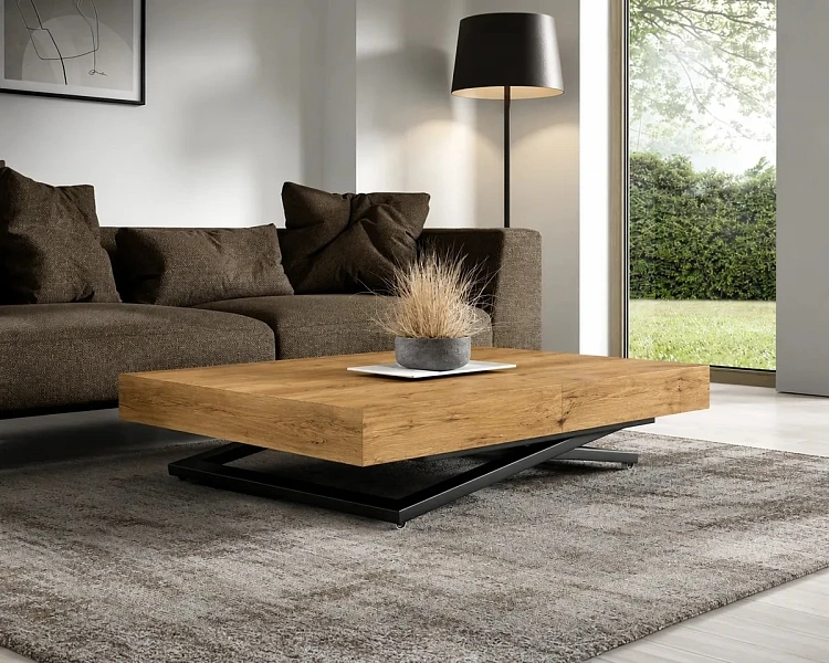 Konferenční stolek SANNA U - 120/200x80 rozkládací zvedací