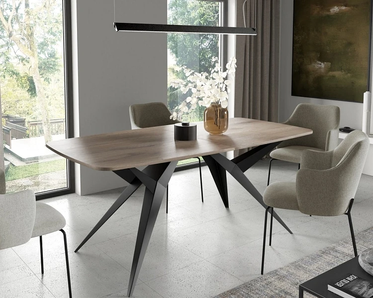 Rozkládací jídelní stůl AXIS 200 Truffle Brown Davos Oak