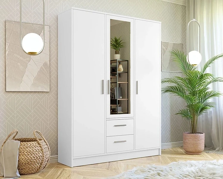 Šatní FLORENCE 250x 218 se zrcadlem - šedá
