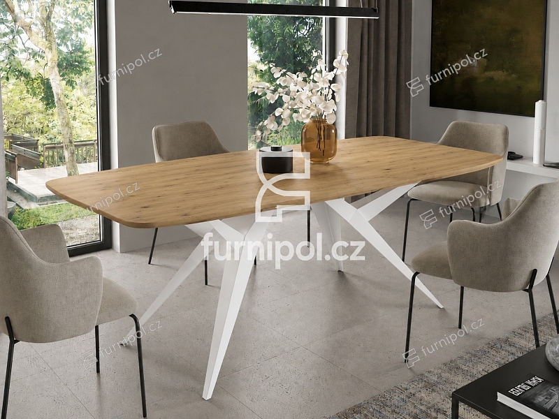 Rozkládací jídelní stůl AXIS 160 DUB Artisan