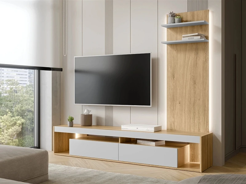 Obývací stěna FIORE II s LED osvětlením