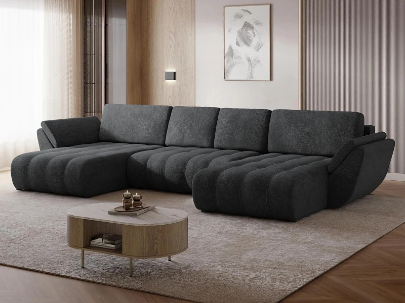 Sedací souprava do U FARO s úložným prostorem a funkcí spánku - Margo 227.09