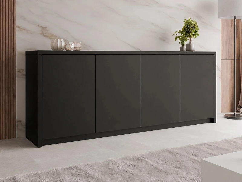 Komoda SOLID 4D - Černá