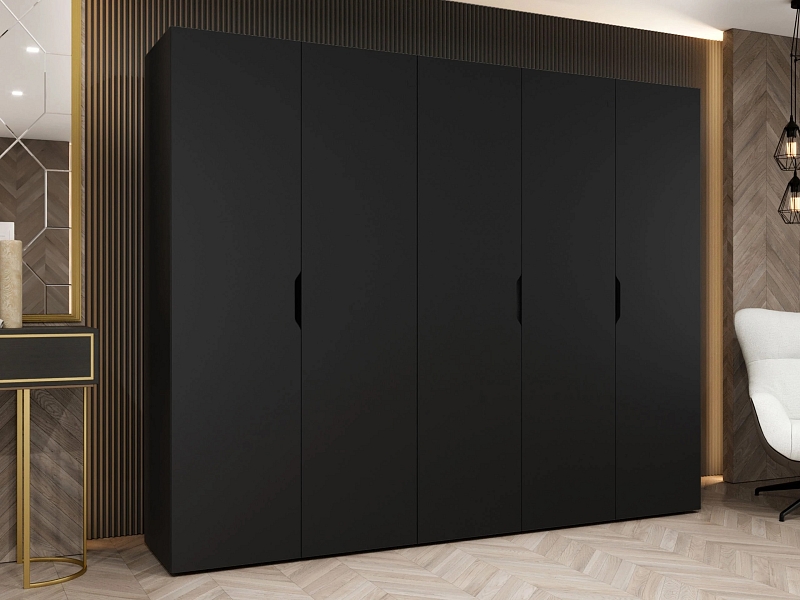 Šatní skříň MALAGA 250 - Černá