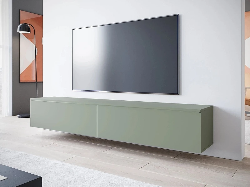  TV stolek D 180 – variabilní pro zavěšení i postavení - Zelená