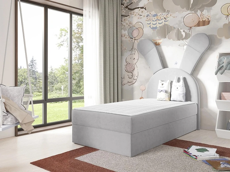 Dětská postel BUNNY LIGHT 100x200 s topperem - Magic Velvet 2239