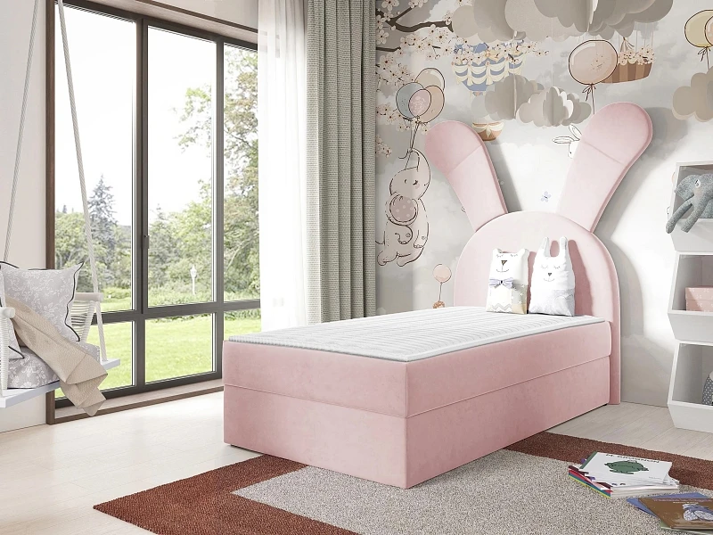 Dětská postel BUNNY LIGHT 100x200 s topperem - Magic Velvet 2269