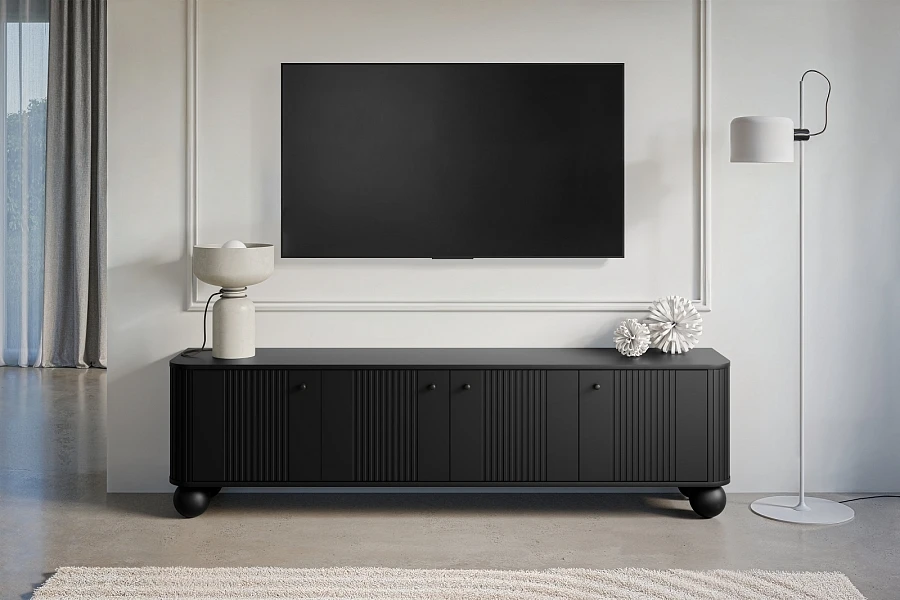 Moderní TV skříňka Vesper 187 cm - Čierna